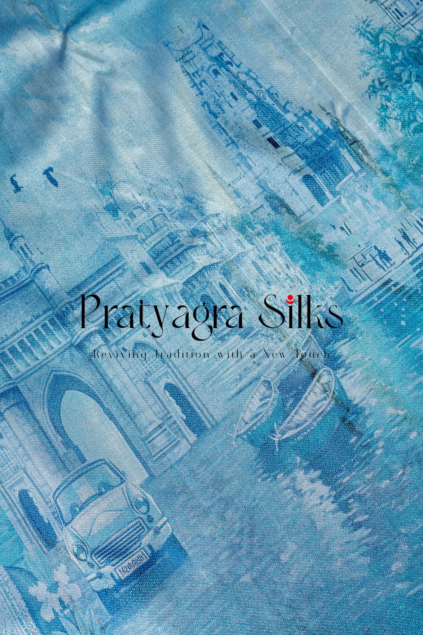 The Royal Ghats Storytelling Silk Saree - Image 4