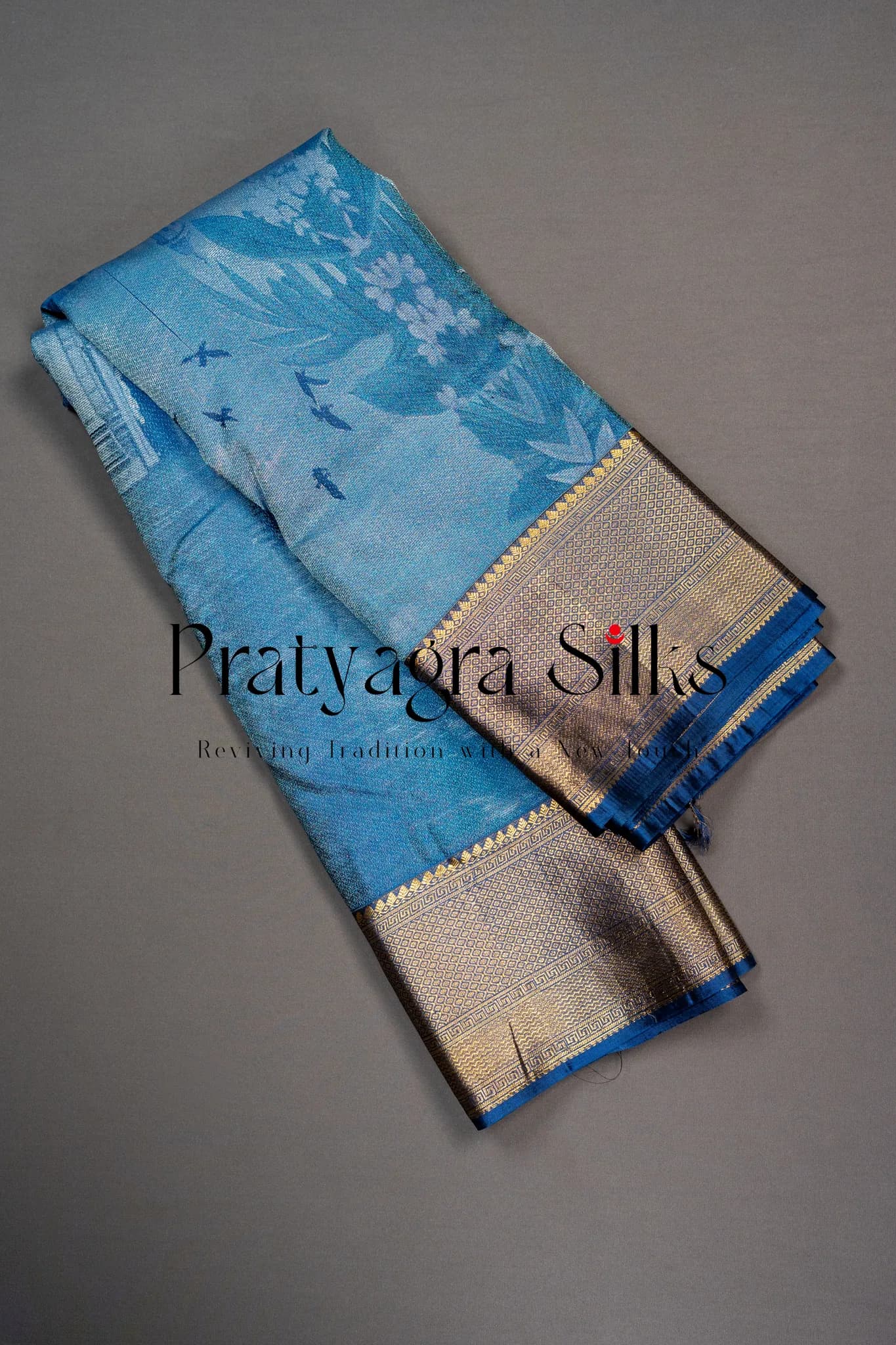 The Royal Ghats Storytelling Silk Saree - Image 8