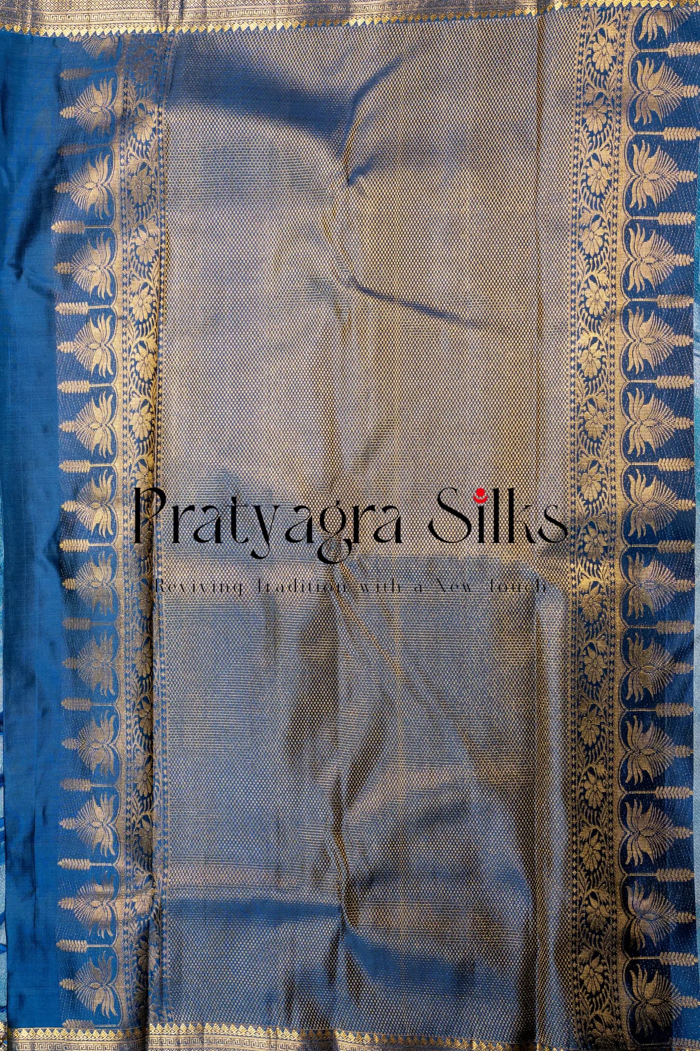 The Royal Ghats Storytelling Silk Saree - Image 9