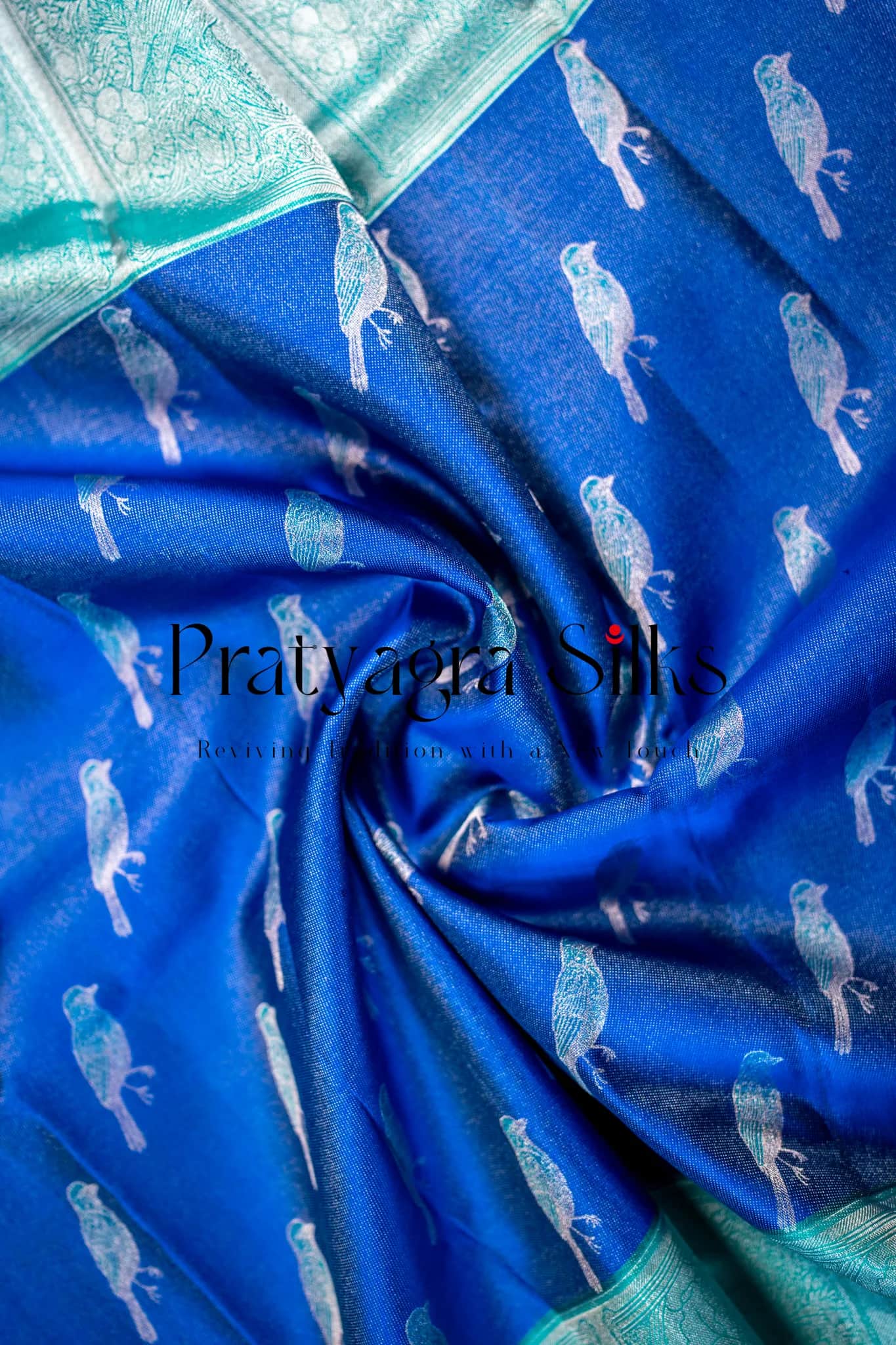 Gagan Pakshi Pure silk sarees online in India | Pratyagra Silks